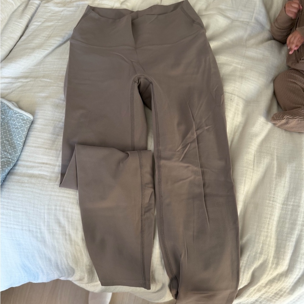 Women's High-Waist Seamless Leggings in Taupe